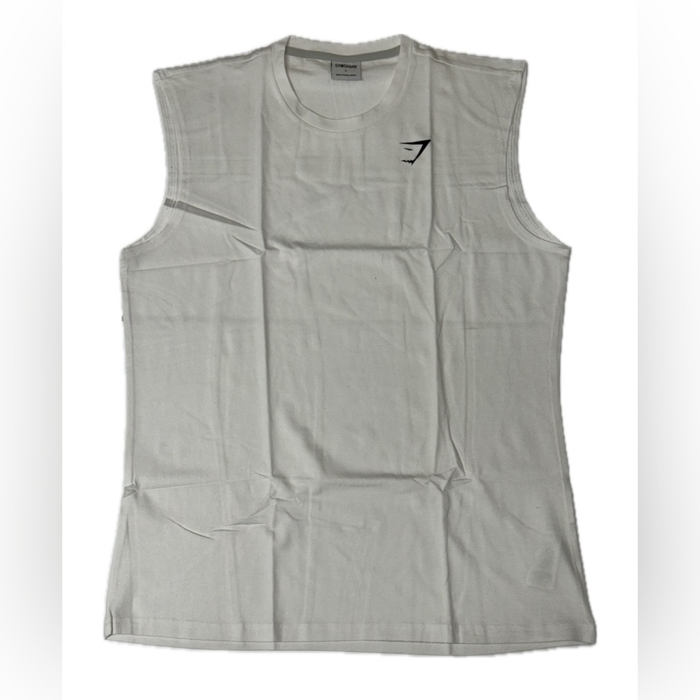 NEW GYMSHARK | MEN’S WHITE TANK TOP | Large